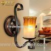 Wrought iron glass modern indoor wall lights / vintage wall light For Home decoration