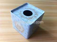 square tissue tin box