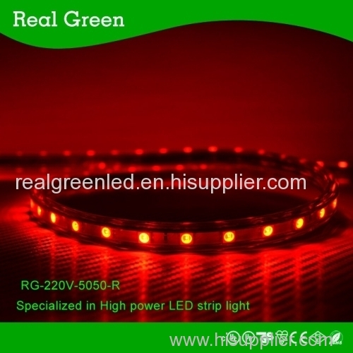 220V SMD5050 Red LED strip light