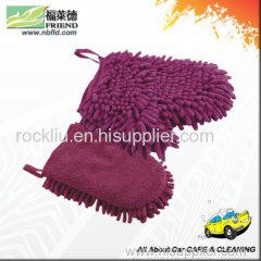 Thumb chenille wash mitt