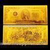 US $2 gold dollar bills pure Engrave gold banknote with Double logo