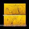 24k Gold 5 Pounds Double logo gold banknote - Pound gold currency