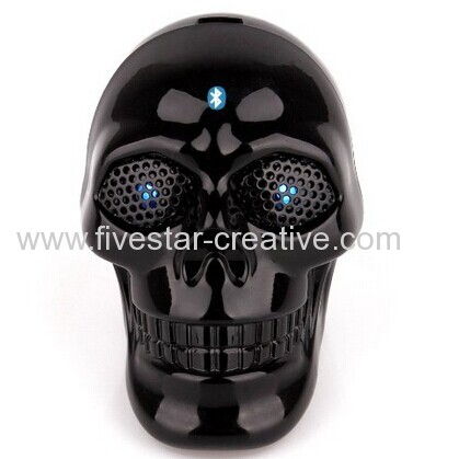 Mini Bluetooth Speaker with Flash Eyes Skull Design Super Portable Built-in Rechargeable Battery Great Sound Performance