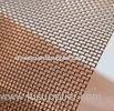 Red Plain / Twill Weave Copper Woven Mesh 20 Mesh For Cabinet Screen