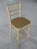 Gold Wooden Bar Stool