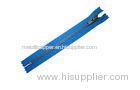 7# Eco-Friendly Metal Closed End Zipper For Garment With Blue Color Teeth