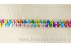 #5 Nylon Handbag Zipper With Multi Colored Teeth / Polyester Yarn Tape