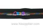 Black Tape Plastic Rainbow Teeth Zippers 2 Way Open End 5 # With A/LM/L N/L Slider