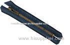 #8 Brass Platednickel Metal Zippers Openend With Auto-lock Slider For Clothes