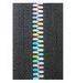 5# Metal Black Rainbow Teeth Zippers Polyester yarn For Clothes