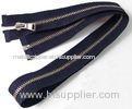 Customized 5# Metal Garment Nickel Zipper With Nickel Free High Polish