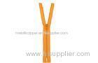 #5 Silver Plated Closed End Nylon Zippers With Automatic Head For Trousers