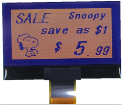 bistable dot matrix electronic shelf label