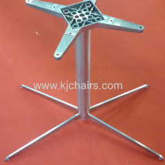 banquet table with cross stainless steel table leg