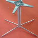 banquet dining table with stainless steel table base