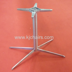 banquet table with cross stainless steel table leg