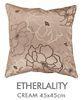 100 Polyester Square Embroidered Decorative Pillows Faux Silk For Bedding