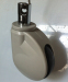 Easily operational silent swivel medical casters