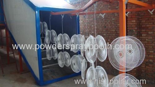 fan powder coating line