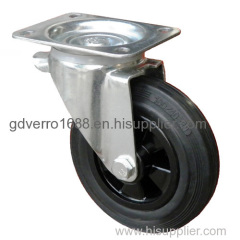 waste container rubber casters