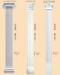 Balustrade Railing PU Decorative Columns Pillars For Construction