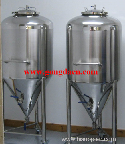 Stainless steel Jacketed Conical fermenter