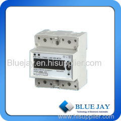 Pulse output with communication Single Phase Din Rail Intelligent Meter from single phase AC electronic net and display