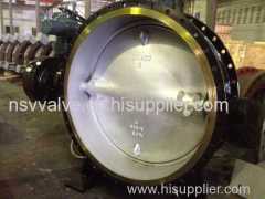 Flange type butterfly valve