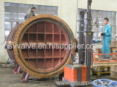 Flange type butterfly valve