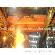 Overhead crane with hook foundry Cap.5 to 74t