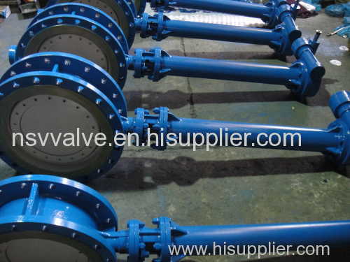 Electric cryogenic flange butterfly valve