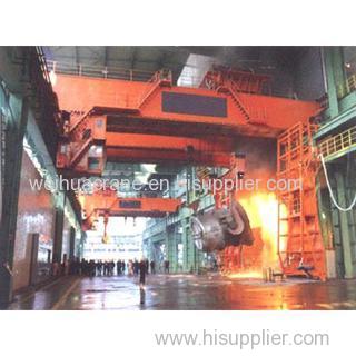 Overhead crane for foundry Cap.100/32 to 320/80t