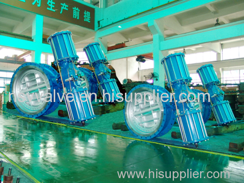 Flange type butterfly valve