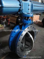 Flange type butterfly valve