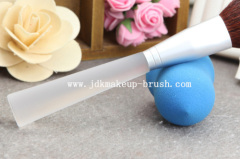 Frosted acrylic handle synthetic bristle make up face brushes