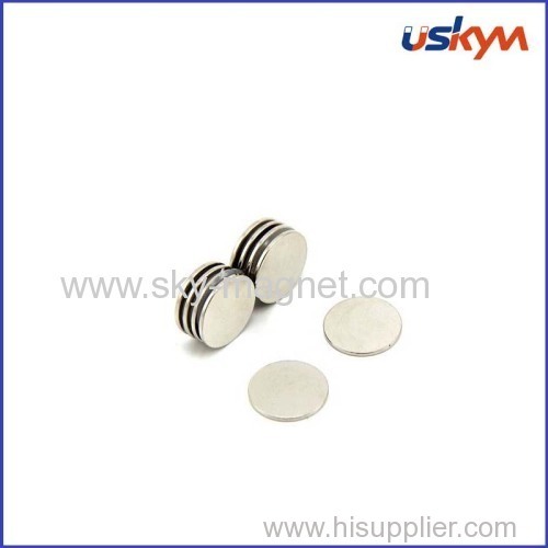 Round magnet with nickel coating