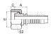 Carbon Steel R683/IC45e Hose fittings 20411C 20411C-T