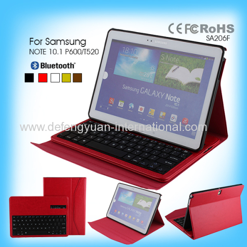 CE ROHS ABS folding bluetooth keyboard with high quanlity for Samsung NOTE 10.1 P600/T520