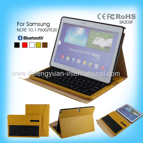 Professional CE ROHS bluetooth keyboard portable with high quanlity for Samsung NOTE 10.1 P600/T520