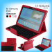 Durable Tablet bluetooth keyboard leather cases for Samsung P900 tablet pc