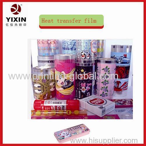 Heat transfer film for plastic pencil box with vivid pattern