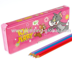 Heat transfer film for plastic pencil box with vivid pattern