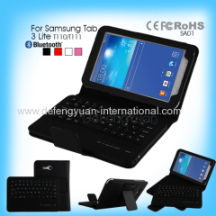 China supplier detachable bluetooth keyboard for Samsung Tab 3 Lite T110/T111