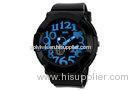 Lady Dual Time Analog Digital Watch ABS Case Novel Wrist Watches