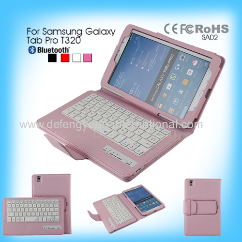 Rechargeable easy-carry case with bluetooth keyboard for Samsung Galaxy Tab Pro T320