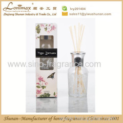 home fragrance reed diffuser/ 120ml reed diffuer with glass bottle and rattan sticks