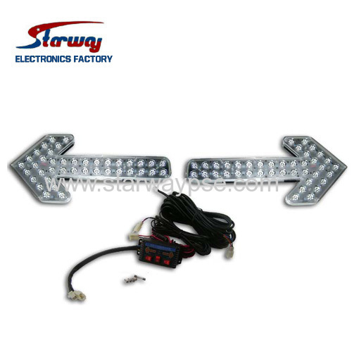 Warning LED directional arrow board