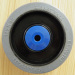 5 inches ball bearing elastic rubber casters with brakes