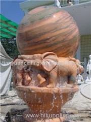 rolling sphere water fountain