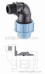 PP pipe compression fittings series(MALE ELBOW)